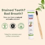 toothbrite natural whitening tooth scrub - 1 Pack Combo With FREE Bamboo Toothbrush - Image 3