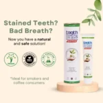 toothbrite natural whitening tooth scrub - 2 Pack Combo With FREE Bamboo Toothbrush - Image 3
