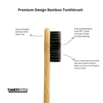 toothbrite Organic Bamboo Toothbrush with charcoal infused bristles Family Pack - Pack of 4 - Image 3